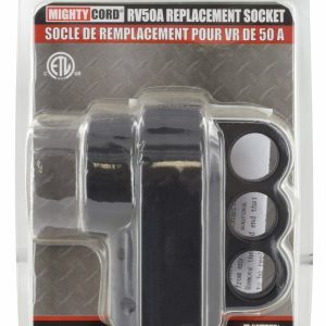 Valterra Power Cord Plug End, Mighty Cord ™, Replacement Receptacle Connector, 50 Amp, Female End, With Plug Head Handle, Black – A10-R50VP