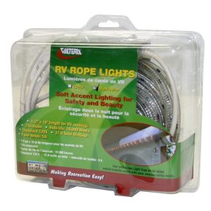 Valterra Rope Light, LED, Multi-Colored, 120 Volt AC, 18 Foot Length, With Retail Clam Shell Package – A30-0675
