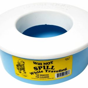 Valterra Pet Dish, Single Dish, Spill Proof, Blue, Plastic, Removable Top – A72