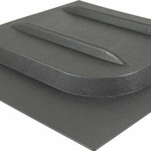 Valterra Screen Door Slide, E-Series, Replacement for Elixir Screen Doors, 12-1/8 Inch Height X 10-3/4 Inch Width, With Stop, Black, Plastic – A77016
