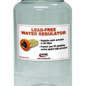 Valterra Point of Purchase Display, Water Regulator Display, Empty Plastic Jar with Label – J0112