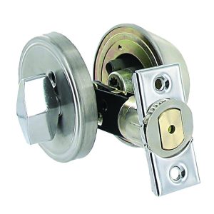 Valterra Entry Door Lock, Single Cylinder, 5/8 Inch Throw, Dead Bolt Only, Keyed Entry, Fits Door 1-3/8 Inch to 1-5/8 Inch Thick – L32CS3008