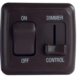 Valterra Dimmer Switch, Diamond Group, Use with Any LED Compatible Bulb or Fixture, Pulse Wave Modulation Type, 15 Amp/ 12 Volt DC, Black – DGLD25VP