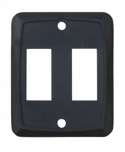 Valterra Switch Plate Cover, Diamond Group, Double Opening, 2-1/4 Inch Width X 2.74 Inch Height, Black, 1 Per Card – DG215VP