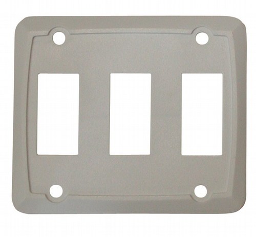 Valterra Switch Plate Cover, Diamond Group, Three Opening, 3-1/4 Inch Width X 2.74 Inch Height, White, 1 Per Card – DG301VP