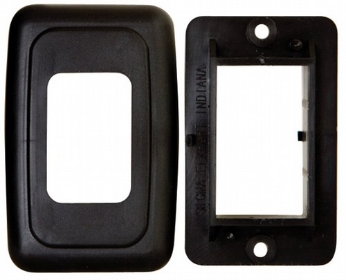 Valterra Switch Plate Cover, Diamond Group, Single Opening, 1.84 Inch Width X 2.84 Inch Height, Black, 1 Per Card – DGPB3515VP