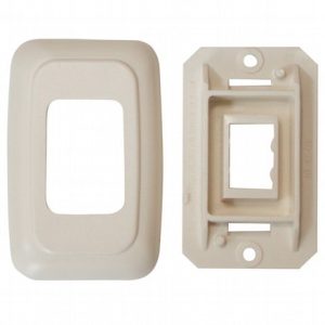 Valterra Switch Plate Cover, Diamond Group, Single Opening, 1.84 Inch Width X 2.84 Inch Height, Ivory, 1 Per Card – DGPB3158VP