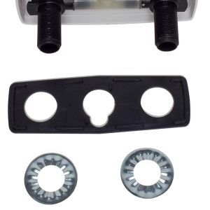 Valterra Shower Control Valve, 2 Valve, Single Piece Wall Mount, Plastic Compression Valve, 4 Inch Center Distance, 2 Hole Application – PF213244
