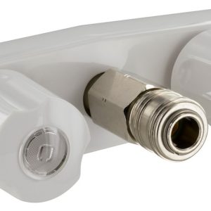 Valterra Faucet, Used for Exterior Shower, Replacement Dual Handle Faucet for D&w Inc Spray-Away Unit, 2 Knob, White – PF213248