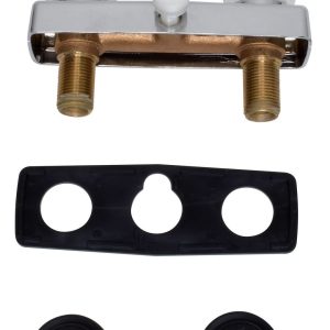 Valterra Shower Control Valve, 2 Valve, Single Piece Wall Mount, Brass Compression Valve, 4 Inch Center Distance, 2 Hole Application – PF213324