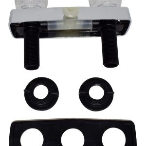 Valterra Shower Control Valve, 2 Valve, Single Piece Wall Mount, Plastic Compression Valve, 4 Inch Center Distance, 2 Hole Application – PF213348
