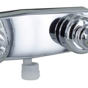 Valterra Shower Control Valve, 2 Valve, Single Piece Wall Mount, Plastic Compression Valve, 4 Inch Center Distance, 2 Hole Application – PF213351