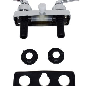Valterra Shower Control Valve, 2 Valve, Single Piece Wall Mount, Plastic Compression Valve, 4 Inch Center Distance, 2 Hole Application – PF213351