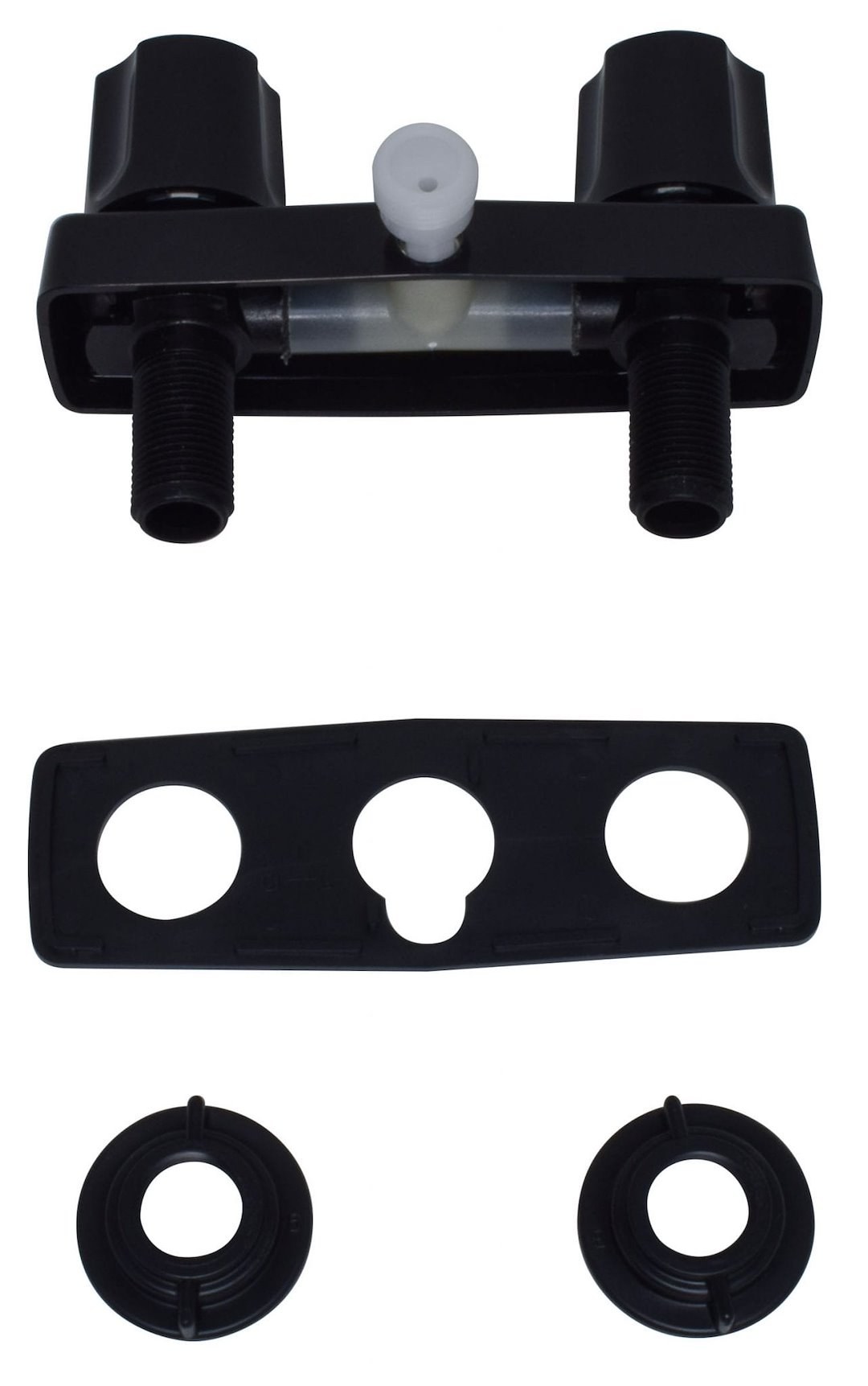 Valterra Shower Control Valve, 2 Valve, Single Piece Wall Mount, Plastic Compression Valve, 4 Inch Center Distance, 2 Hole Application – PF213741