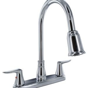 Valterra Faucet, Catalina, Used for Kitchen, Single Piece 8 Inch Deck Mount, 59 Inch Length Pull Down Spout – PF221306
