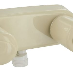 Valterra Shower Control Valve, 2 Valve, Single Piece Wall Mount, 1/4 Turn Washerless Valve, 4 Inch Center Distance, 2 Hole Application – PF223141