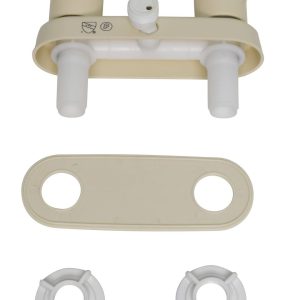 Valterra Shower Control Valve, 2 Valve, Single Piece Wall Mount, 1/4 Turn Washerless Valve, 4 Inch Center Distance, 2 Hole Application – PF223141