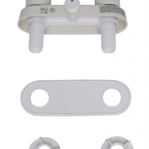 Valterra Shower Control Valve, Catalina, 2 Valve, Single Piece Wall Mount, 1/4 Turn Washerless Valve, 4 Inch Center Distance – PF223241