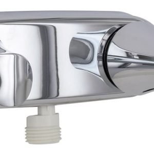 Valterra Shower Control Valve, Catalina, 2 Valve, Single Piece Wall Mount, 4 Inch, 2 Lever Handles, Chrome Plated, Plastic Underbody – PF223304