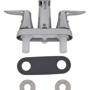 Valterra Faucet, Catalina, Used for Bathtub, Single Piece 4 Inch Wall Mount with Tub/ Shower Diverter, 2 Lever Handles – PF223362