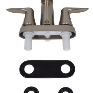 Valterra Faucet, Catalina, Used for Bathtub, Single Piece 4 Inch Wall Mount with Tub/ Shower Diverter, 2 Lever Handles – PF223403