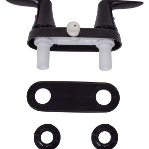 Valterra Shower Control Valve, Catalina, 2 Valve, Single Piece Wall Mount, 4 Inch, 2 Lever Handles, Rubbed Bronze, Plastic Underbody – PF223503