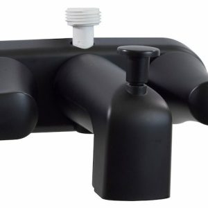 Valterra Faucet, Catalina, Used for Bathtub, Single Piece 4 Inch Wall Mount with Tub/ Shower Diverter, 2 Lever Handles – PF223704