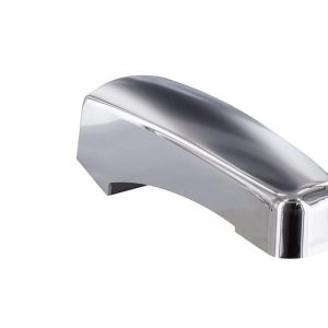 Valterra Faucet, Used for Bathtub, Three Piece 8 Inch to 24 Inch Adjustable Center Deck Mount, 2 Clear Crystal Acrylic Knob Handle – PF224301
