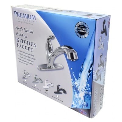 Valterra Faucet, Used for Kitchen, Single Piece 8 Inch Deck Mount, 10 Inch Pull Out Spout, Single Lever Handle – PF231241