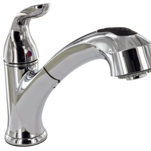 Valterra Faucet, Used for Kitchen, Single Piece 8 Inch Deck Mount, 10 Inch Pull Out Spout, Single Lever Handle – PF231341