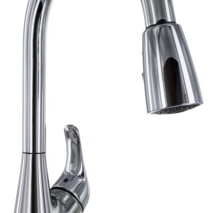 Valterra Faucet, Used for Kitchen, Single Piece 8 Inch Deck Mount, 15 Inch Pull Down Spout, Single Lever Handle – PF231361