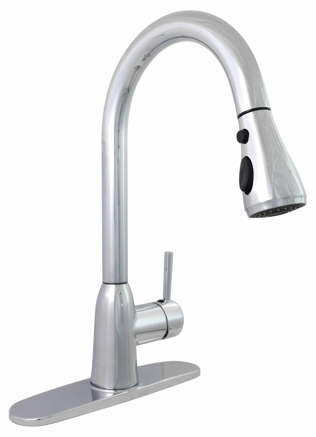 Valterra Faucet, Used for Kitchen, 8 Inch Deck Mount, Hi-Arc Spout with Power Boost Pull Down Sprayer, Single Lever Handle, Chrome – PF231366