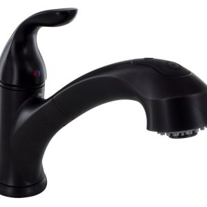 Valterra Faucet, Used for Kitchen, Single Piece 8 Inch Deck Mount, 10 Inch Pull Out Spout, Single Lever Handle – PF231541