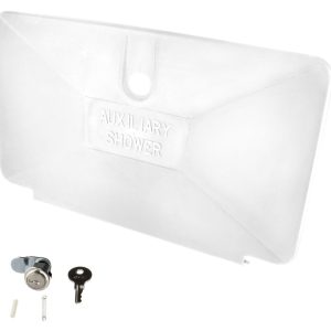 Valterra Exterior Shower Door, Replacement for Phoenix Exterior Shower Part Number 377, White, Plastic, With Lock, With Blister Package – PF267001
