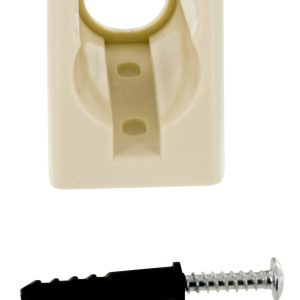 Valterra Shower Head Mount, Wall Mount, 3 Position, Without Swivel, Biscuit, Plastic, With Blister Package – PF276006