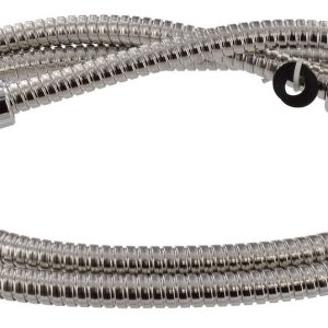 Valterra Shower Head Hose, 60 Inch Length, Double Hooked, Chrome Plated/ Stainless Steel, With Blister Package – PF276032