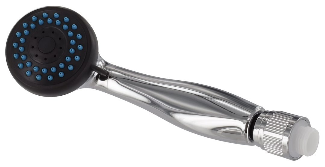 Valterra Shower Head, Hand-Held, With 3 Function Spray Setting, Polished Chrome Plated, Plastic, With Blister Package – PF276051