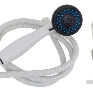 Valterra Shower Head, Hand-Held with 60 Inch Vinyl Hose, With 3 Function Spray Setting, White, Plastic – PF276054
