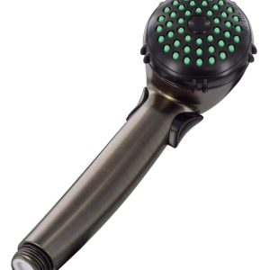 Valterra Shower Head, Hand-Held, With Single Function Spray Setting, With Trickle Shut-Off, Rubbed Bronze Plated, Plastic – PF276066