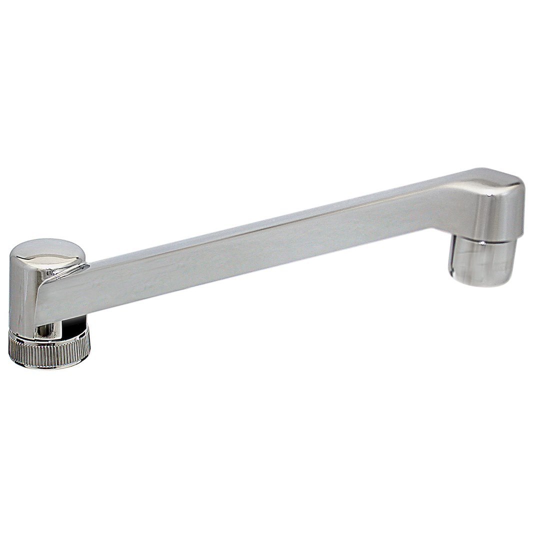 Valterra Faucet Spout, Used for Phoenix 2 Handle Kitchen Faucet, D-Spout, 8 Inch, Chrome Plated, With Blister Package – PF281013