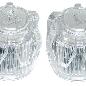 Valterra Faucet Handle, Fits Phoenix Brand Faucets, Knob Handle, Clear Crystal, Acrylic, Set of 2 with Blister Package – PF287015
