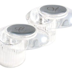 Valterra Faucet Handle, Fits Catalina 2 Handle Faucet, Lever Handle, Clear, Acrylic, Set of 2 with Blister Package – PF287029