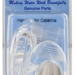 Valterra Faucet Handle, Fits Catalina 2 Handle Faucet, Lever Handle, Clear, Acrylic, Set of 2 with Blister Package – PF287029
