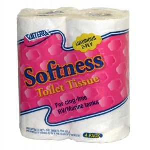 Valterra Toilet Tissue, Softness, 2 Ply, 4 Roll Pack – Q23630