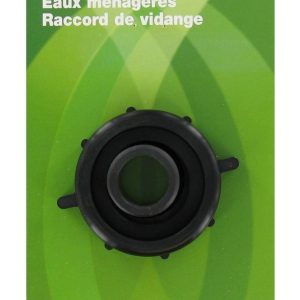 Valterra Waste Water Drain Adapter, Swivel Drain Connectors, Fits 1-1/2 Inch Drain with 3/4 Inch Hose Connection, With Retail Package – T01-0094VP