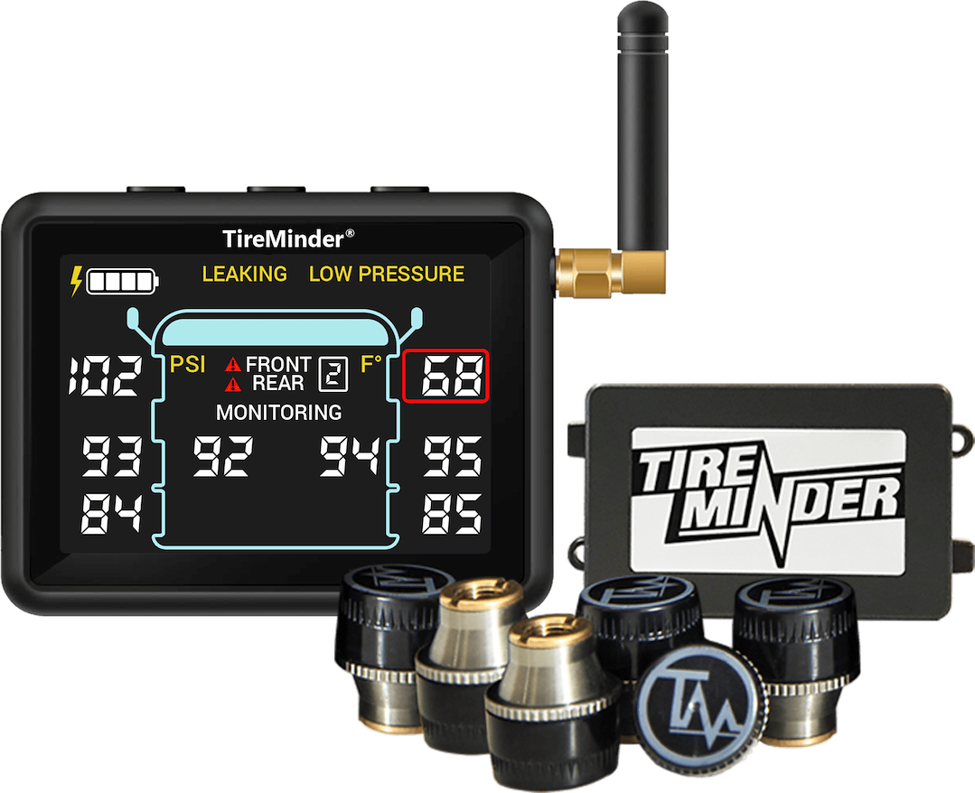 Valterra Tire Pressure Monitoring System – TPMS, Tireminder ® I10, Universal Fit, 6 Standard Transmitters – TM22142