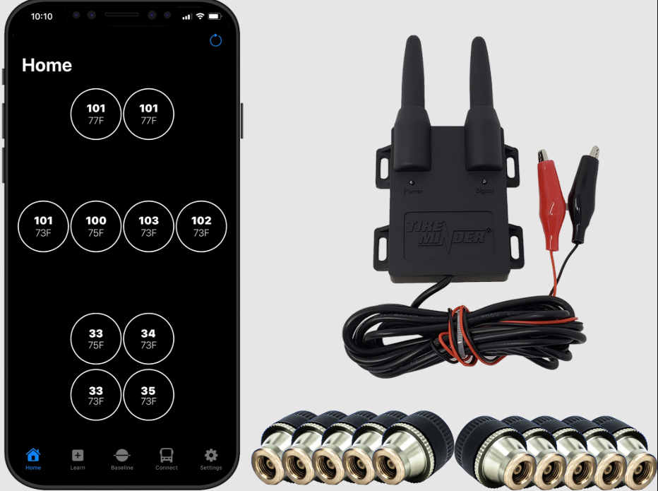 Valterra Tire Pressure Monitoring System – TPMS, Tireminder ®, Universal Fit, Compatible with Iphone/ Ipad and Android Smart Devices – TM22145