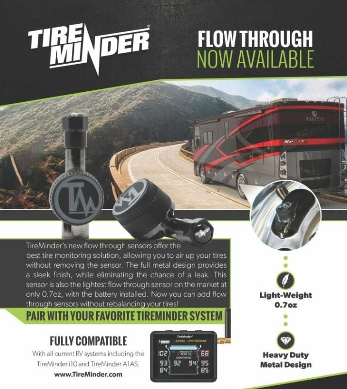 Valterra Tire Pressure Monitoring System – TPMS, Tireminder ®, Universal Fit, With Bluetooth Technology, 6 Standard Transmitters – TM22160