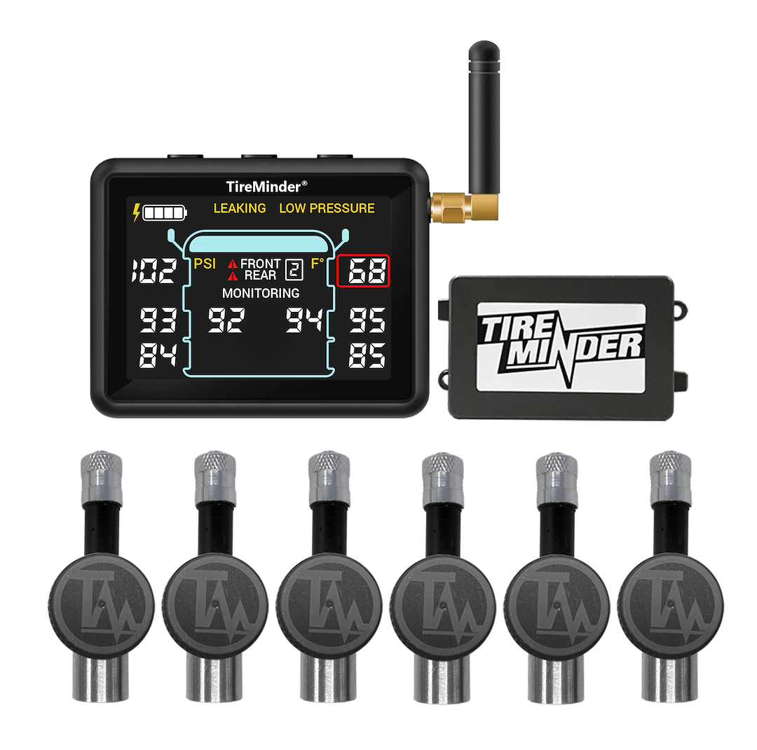 Valterra Tire Pressure Monitoring System – TPMS, Tireminder ® I10, Universal Fit, 6 Flow Through Transmitters – TM22164
