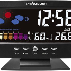 Valterra Weather Station, Tempminder ®, Used for Kitchen/ Bedroom and Office, Digital – TM22242VP